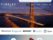 Tablet Screenshot of kinsleygroup.com